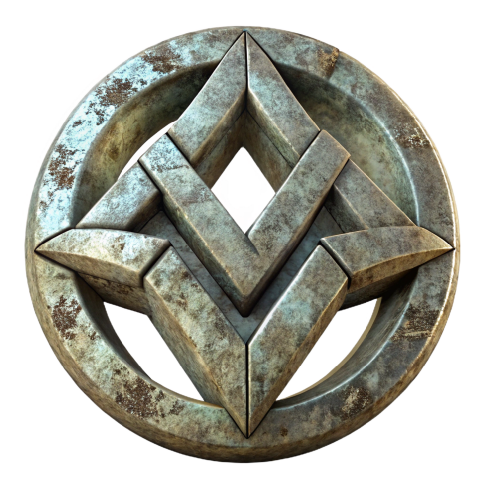 stunning traditional Ancient Symbol with Weathered Texture Transparent high resolution png