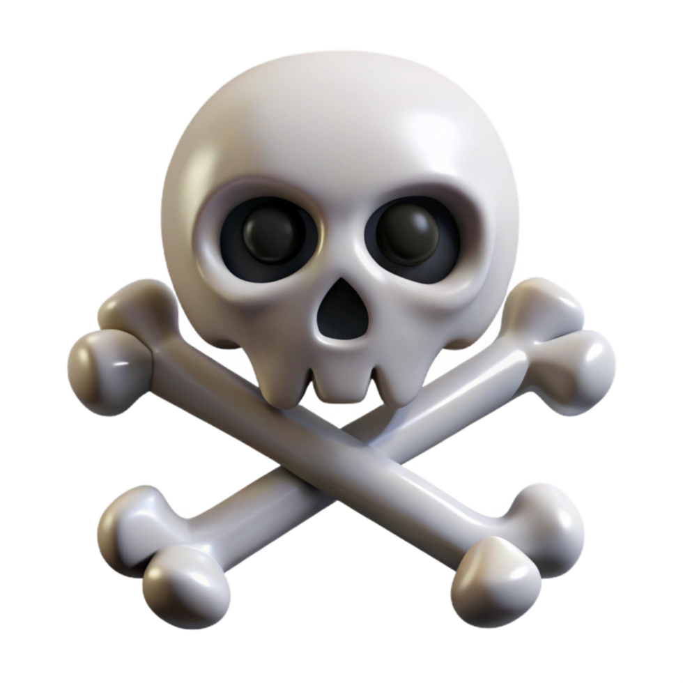 magnificent classic Anonymous Hacker Symbol Skull and Crossbones Isolated Element authentic png
