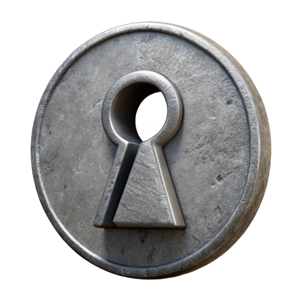 impressive artistic Anonymous User Symbol Keyhole Isolated Element 4K png