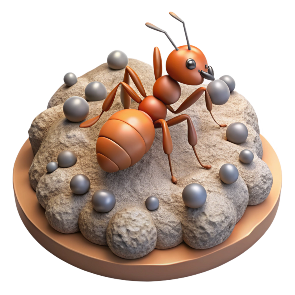 wonderful rustic Ant Colony Algorithm Visualization Isolated high quality png