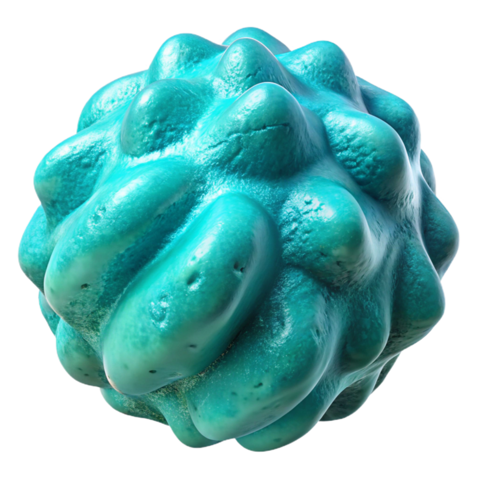 elegant traditional Aqua Blue Synthetic Algae Isolated professional png