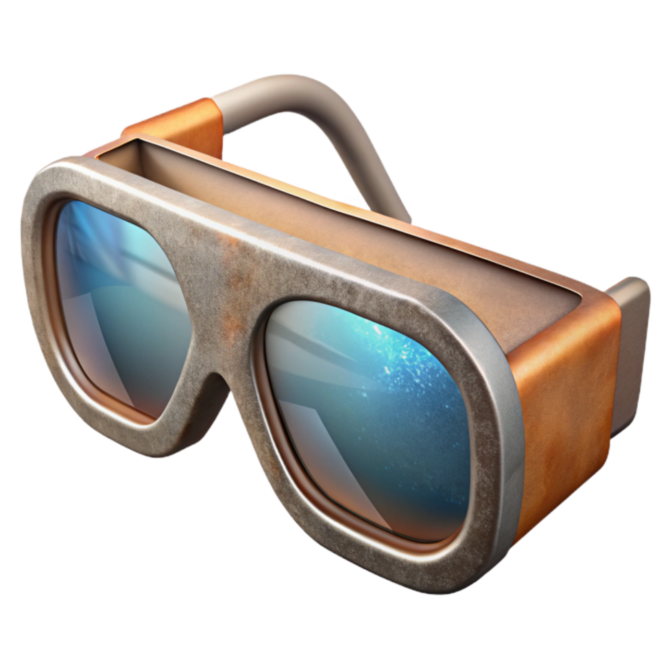serene classic Ar Glasses Transparent Lenses Isolated premium png