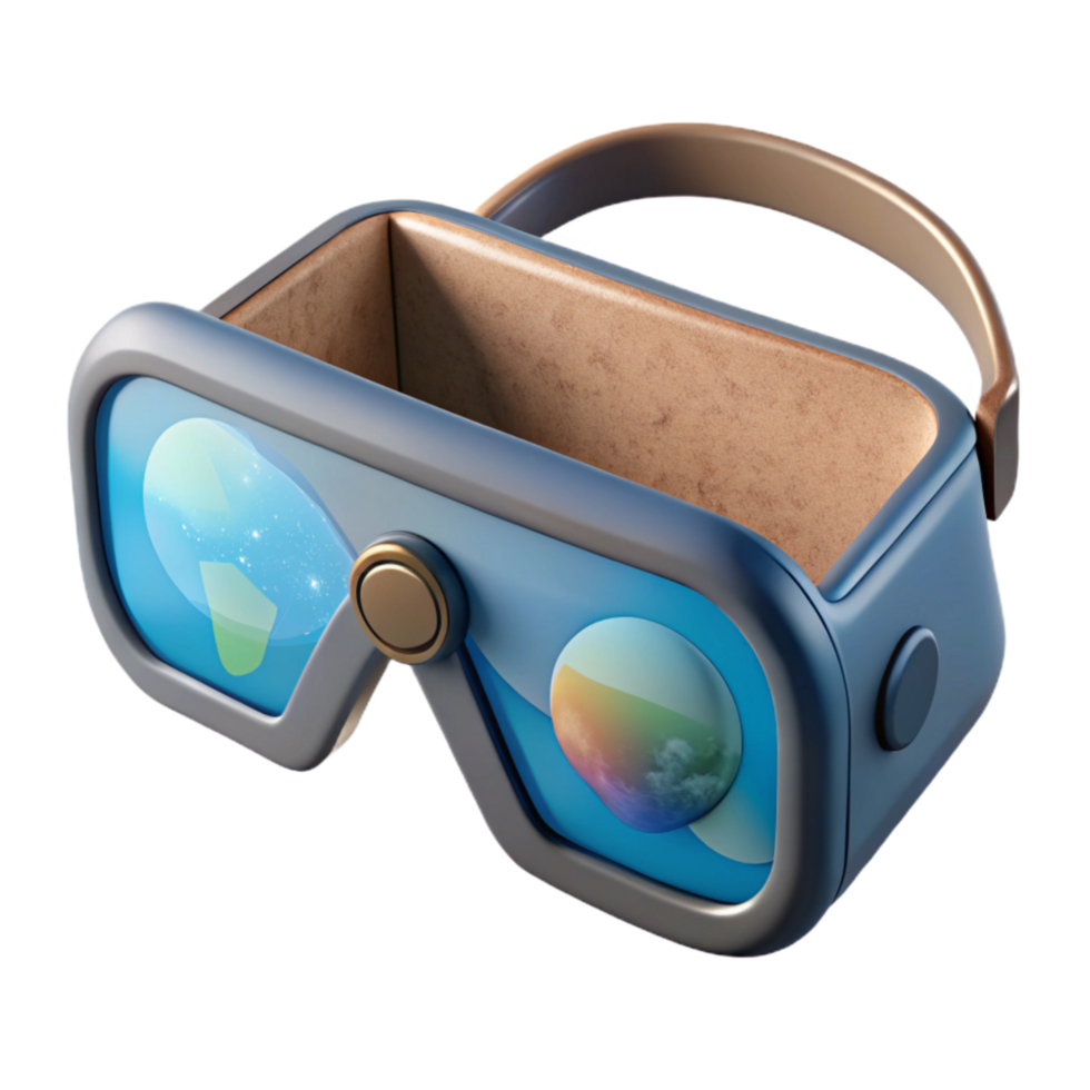 wonderful modern Ar Glasses with Transparent Display Cutout Element detailed png