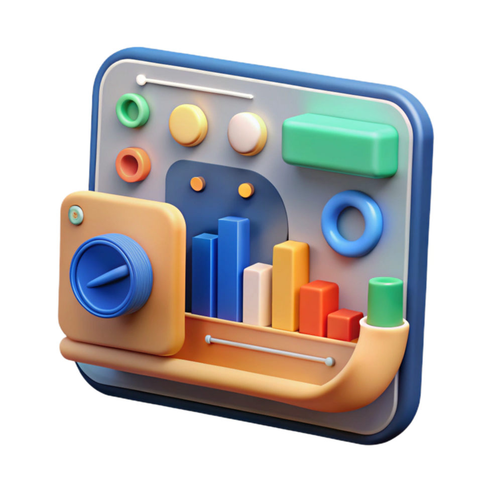 beautiful modern Ar Interface with Interactive Buttons and Icons Cutout premium png