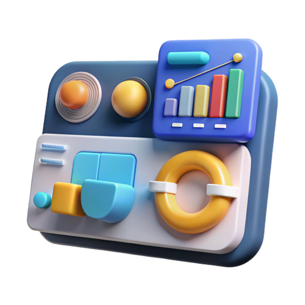 wonderful vintage Ar Interface with Interactive Buttons and Icons Cutout 4K png