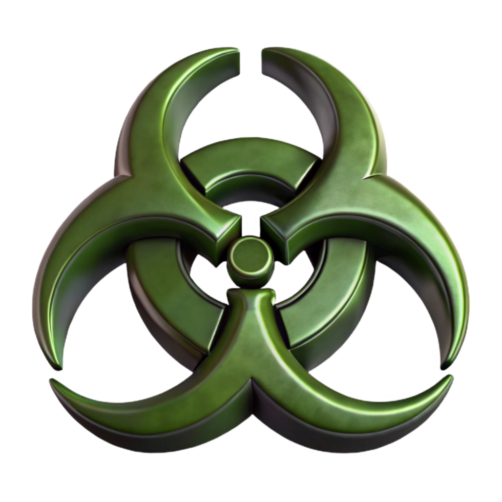 extraordinary abstract Army Green Synthetic Biohazard Symbol Cutout Element exclusive png