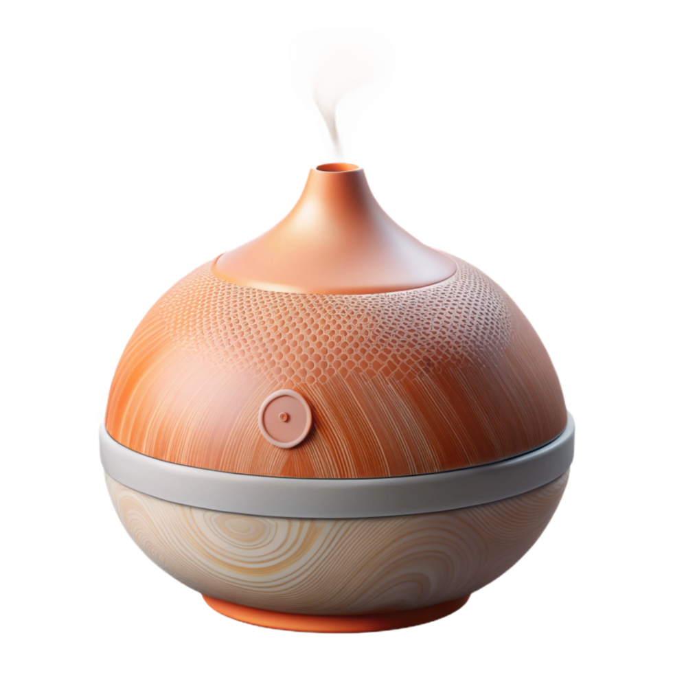 stunning minimalist Aromatherapy Diffuser Isolated with Gentle Mist high quality png