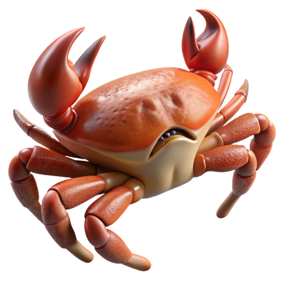serene traditional Artificial Crab Leg Realistic Render Isolated Transparent Background authentic png