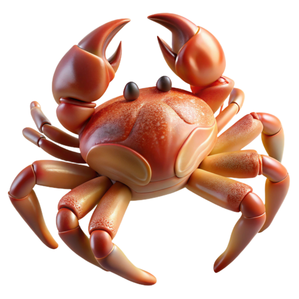 magnificent rustic Artificial Crab Leg Realistic Render Isolated Transparent Background detailed png