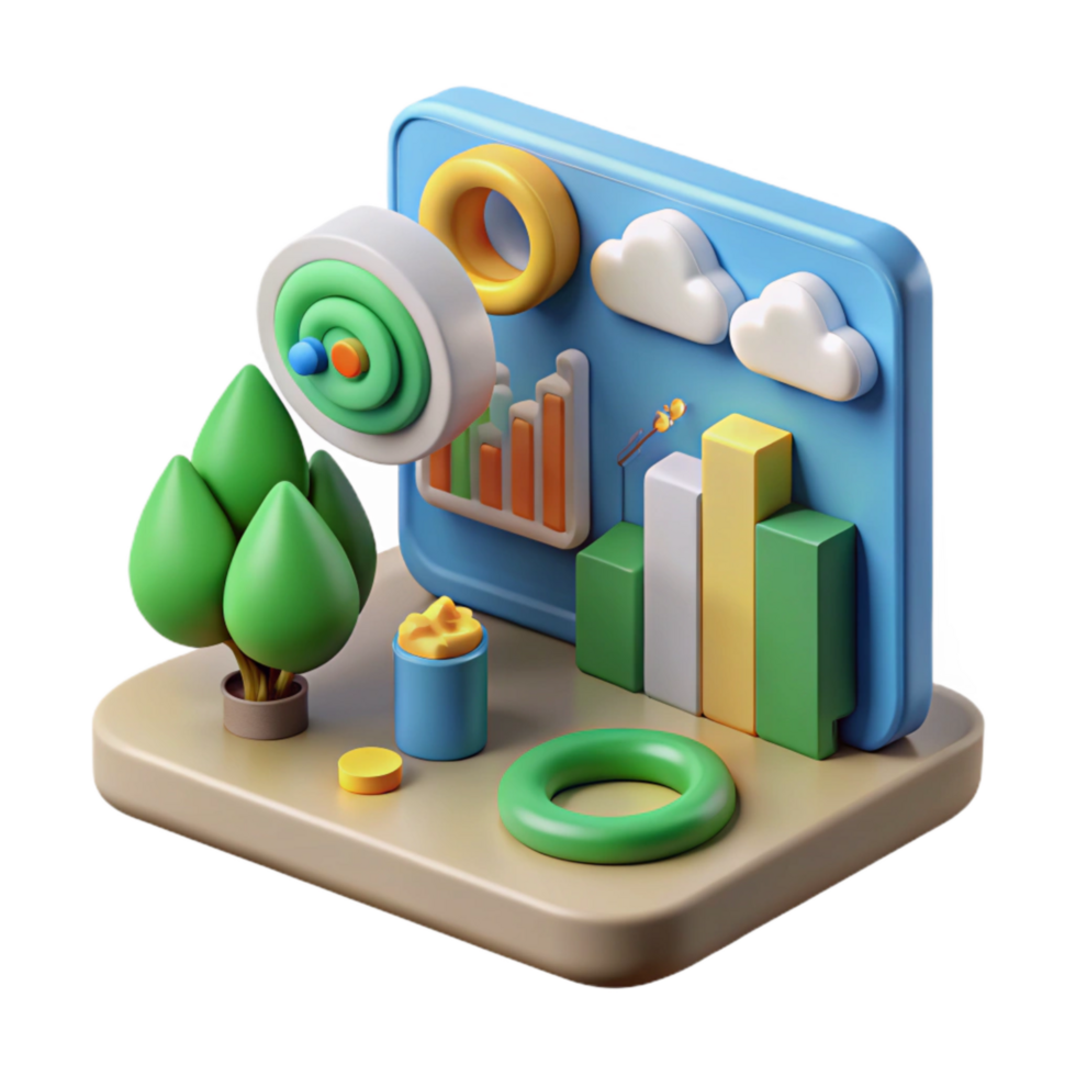 magnificent abstract Artificial Ecosystem Data Display Cutout premium png