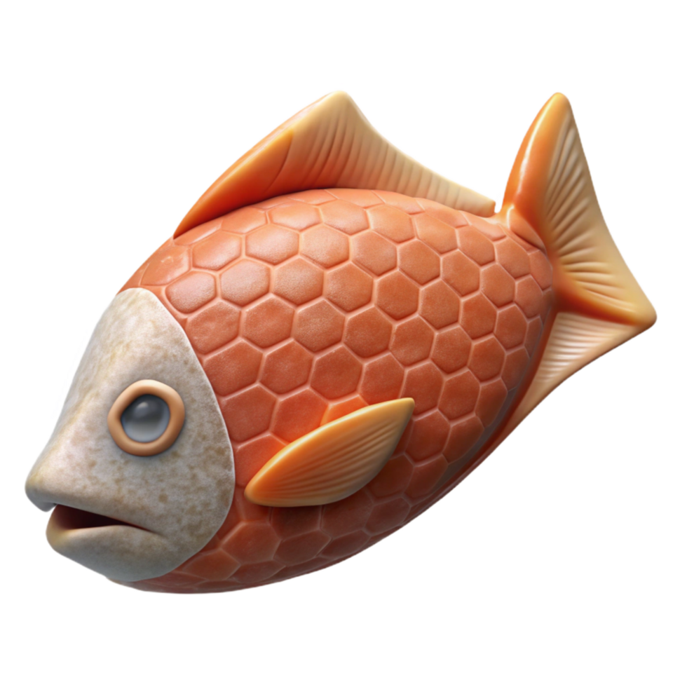 serene contemporary Artificial Fish Fillet Flaky Texture Isolated on Transparent Background authentic png