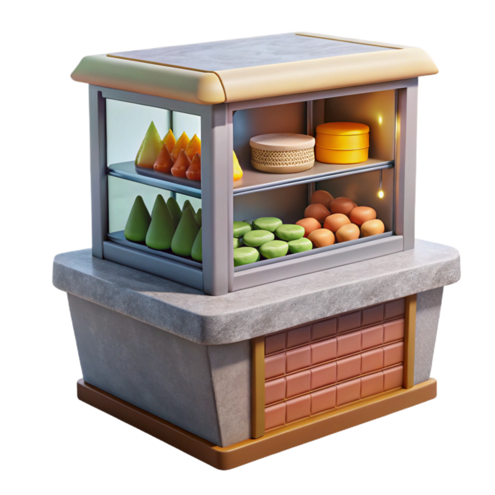 magnificent rustic Artificial Food Display Case Cutout Refrigerated Unit original png