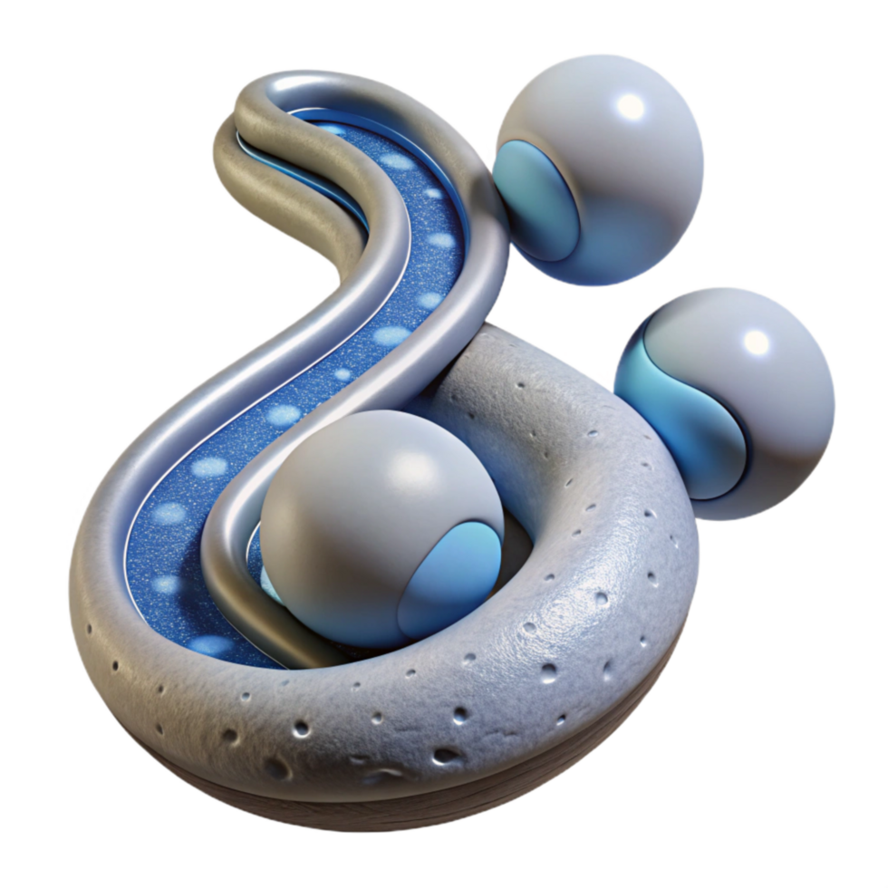 elegant artistic Artificial Gravity Stream Isolated high resolution png
