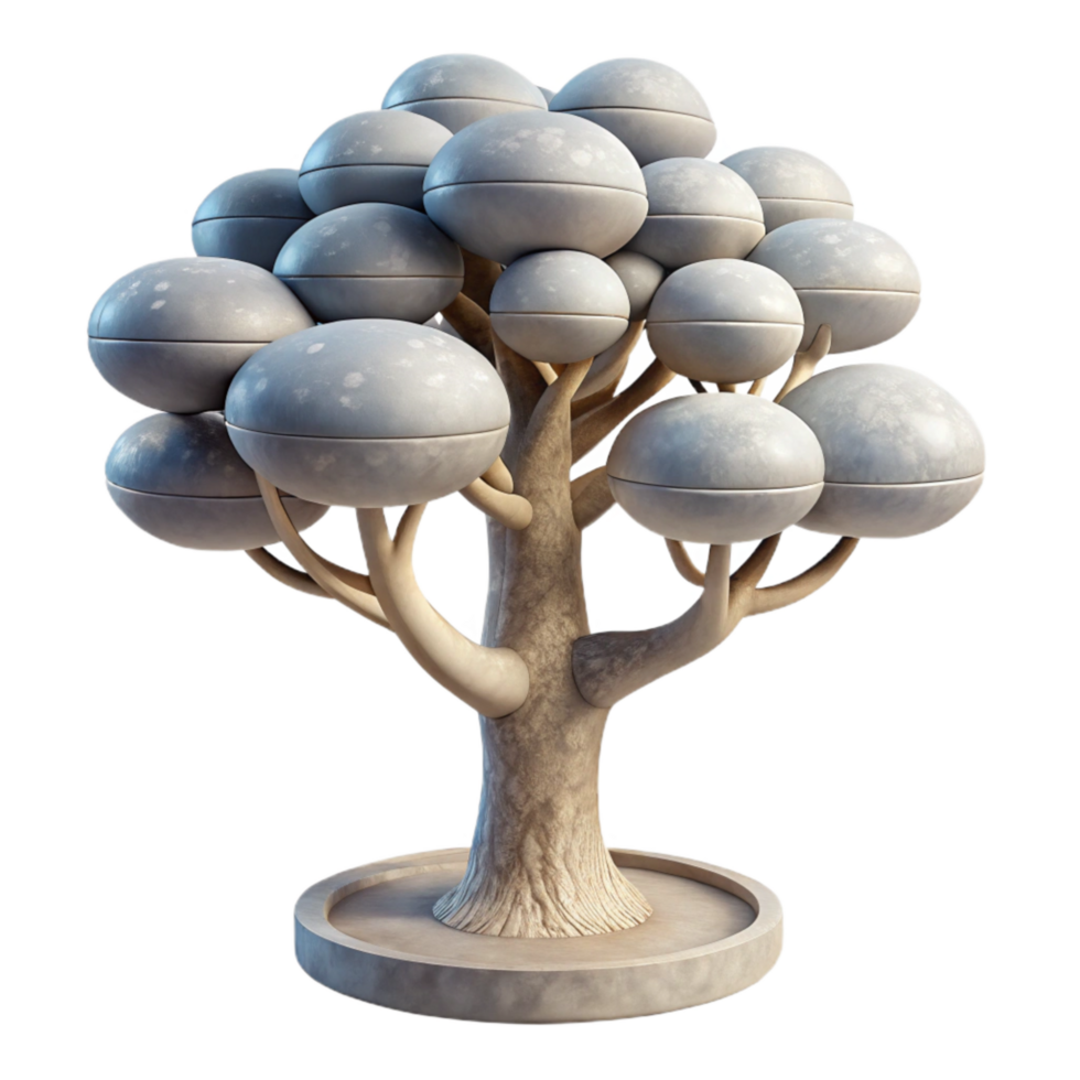 magnificent abstract Artificial Gravity Tree Isolated 4K png
