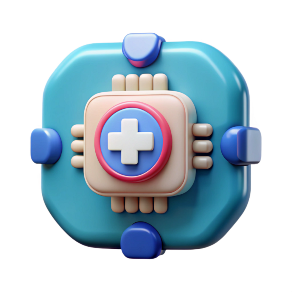 elegant minimalist Artificial Intelligence in Healthcare Abstract Isolated high quality png