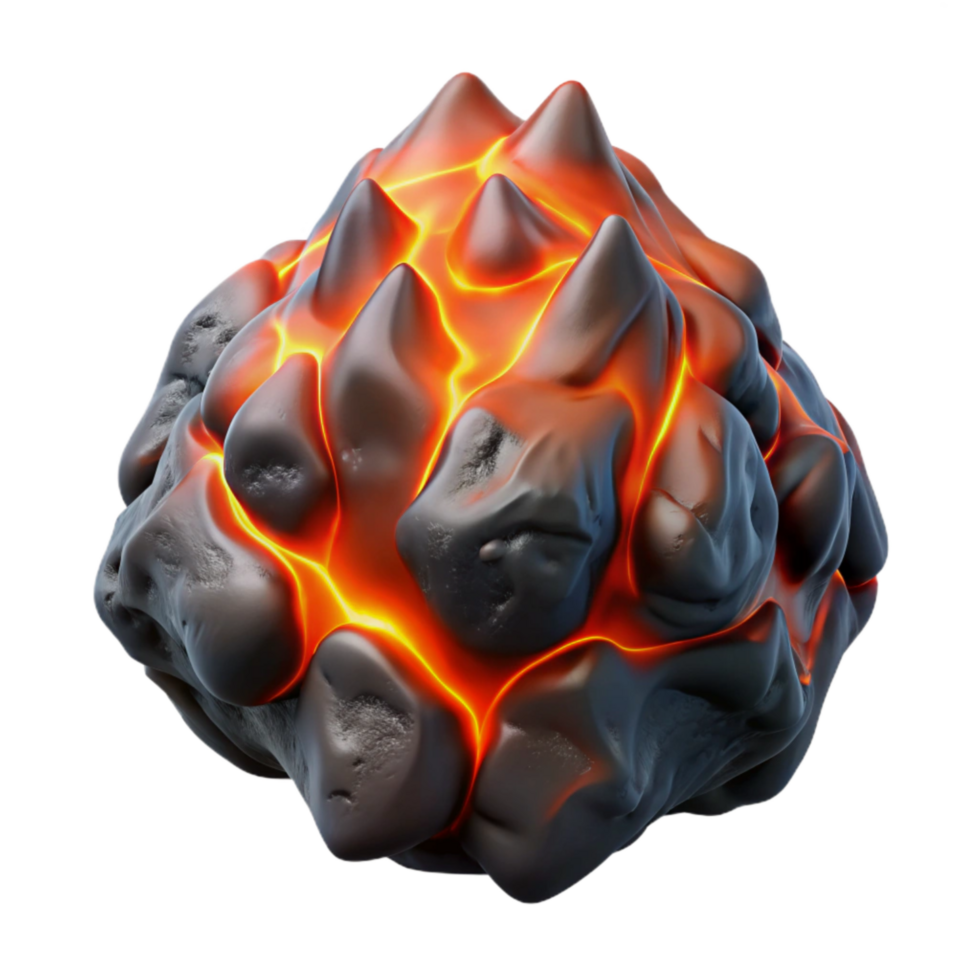 beautiful traditional Artificial Lava Flow Transparent Element 4K png