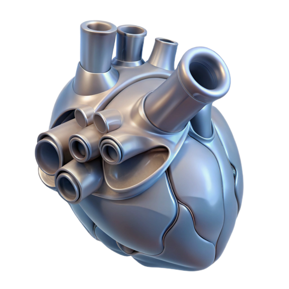 serene artistic Artificial Organ 3d Printed Heart Transparent original png