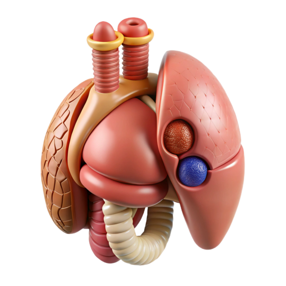impressive artistic Artificial Organ Design Concept Illustration Isolated Element premium png