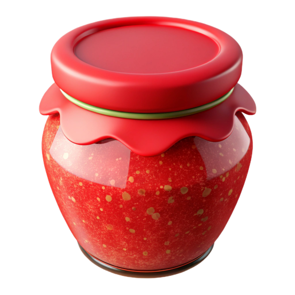 extraordinary creative Artisan Jam Jar Red Lid Cutout premium png