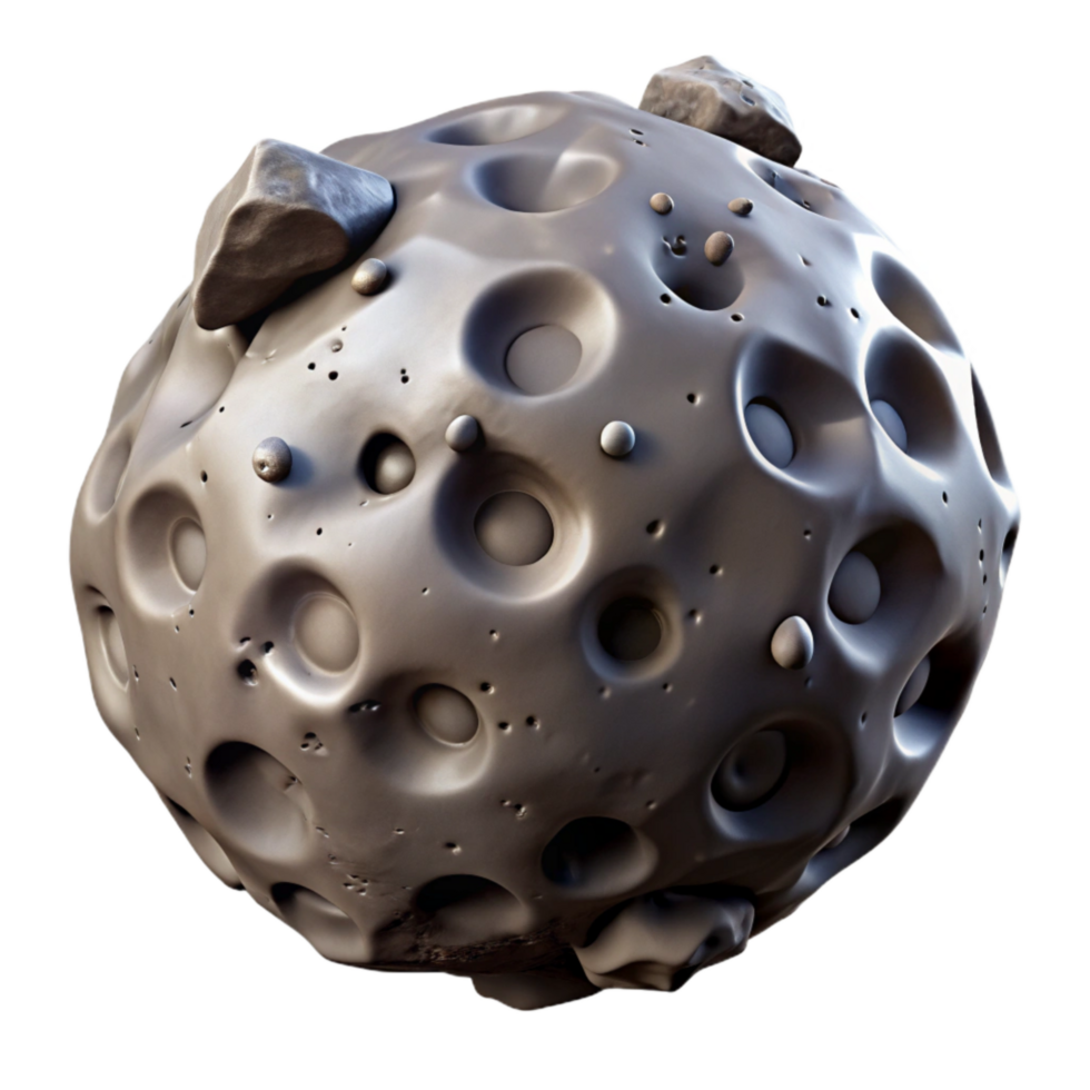 elegant modern Asteroid Field Cutout with Rocky Debris 4K png