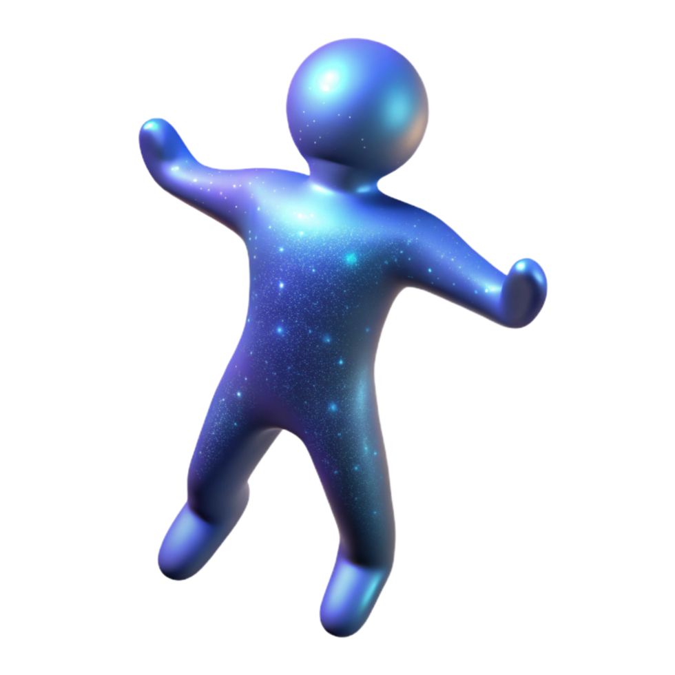 magnificent traditional Astral Projection Silhouette Isolated on Transparent Background exclusive png