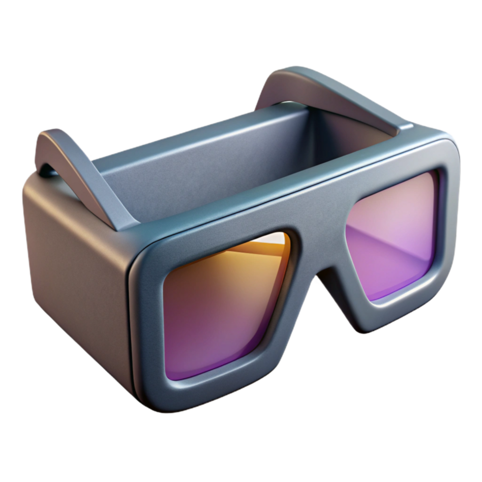 magnificent minimalist Augmented Reality Glasses Side View Isolated Element high quality png