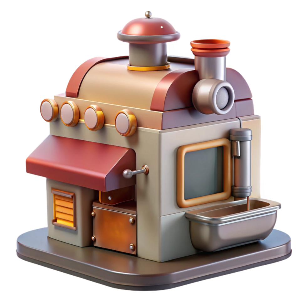 extraordinary abstract Automated Food Fabricator Front View Cutout professional png