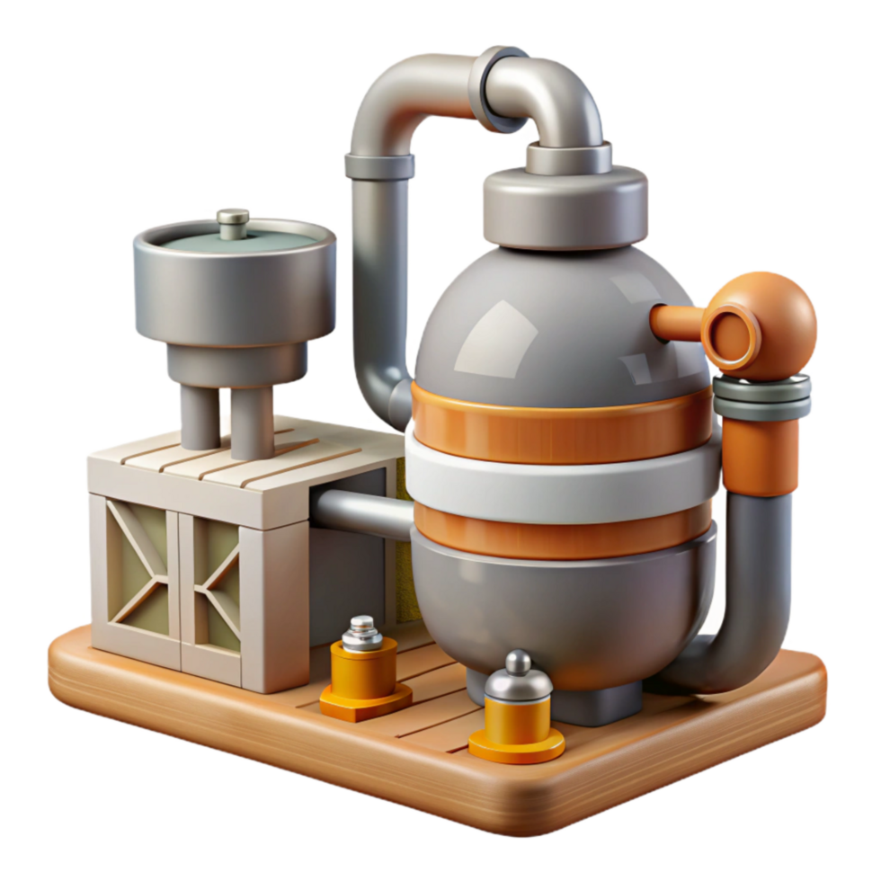 stunning contemporary Automated Nutrient Delivery System Pipes Cutout detailed png
