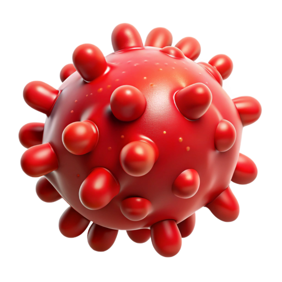 extraordinary abstract Bacteria Cell Rod Shaped Red Isolated Element professional png