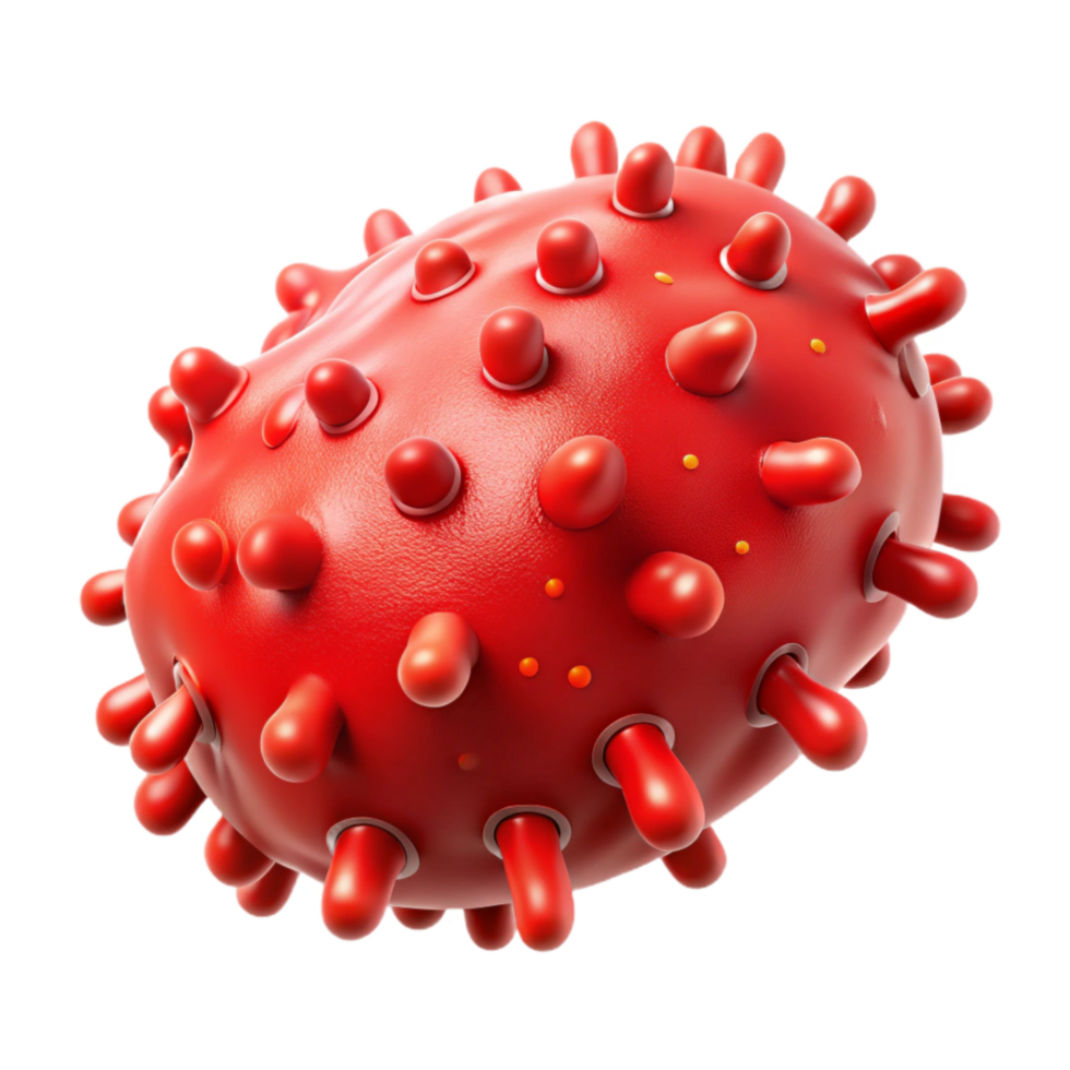 wonderful creative Bacteria Cell Rod Shaped Red Isolated Element high quality png