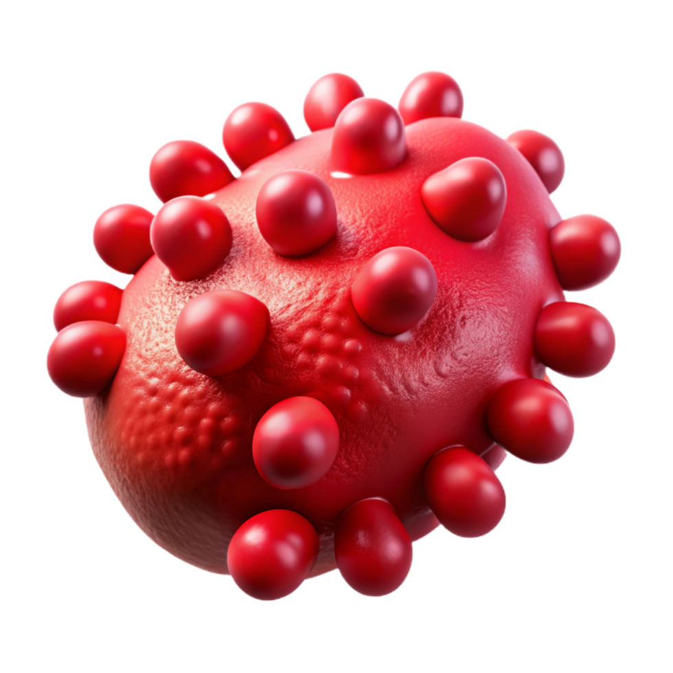 dramatic creative Bacteria Cell Rod Shaped Red Isolated Element professional png