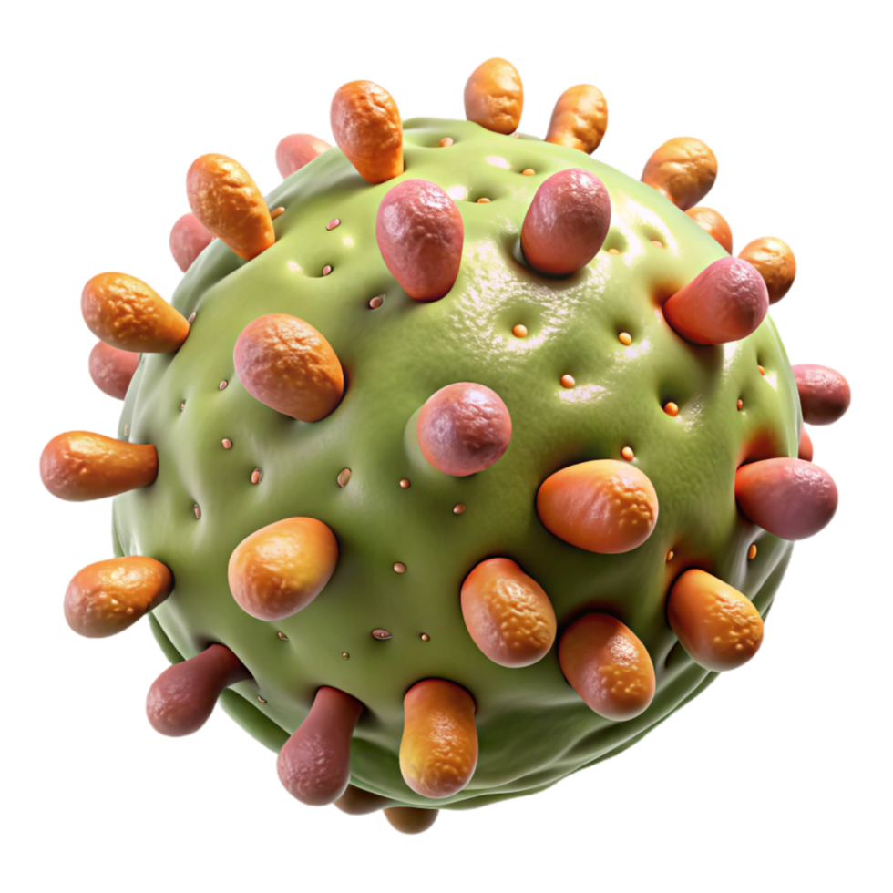 beautiful vintage Bacterial Texture Detailed View Isolated premium png