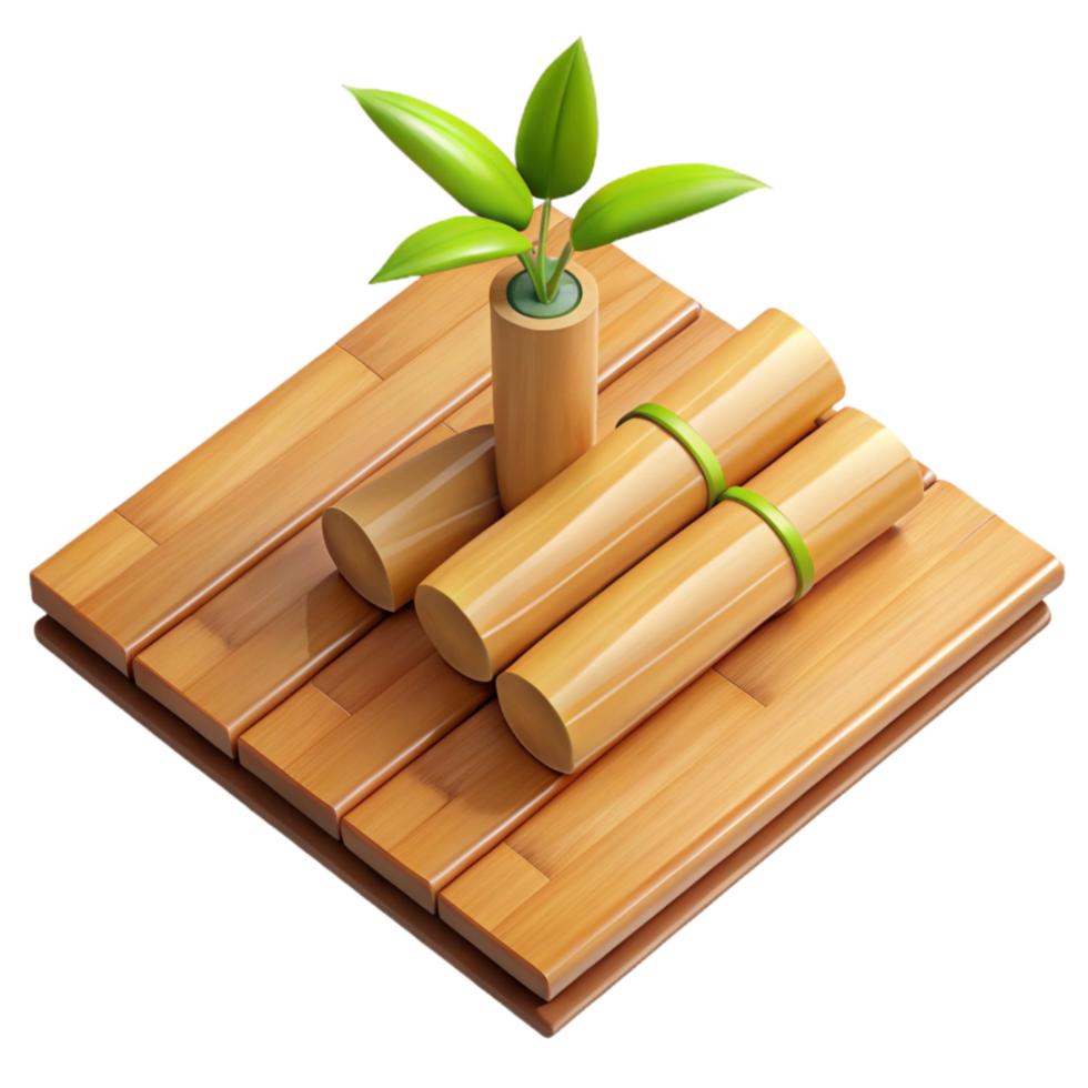 vibrant contemporary Bamboo Flooring Planks Natural Color Transparent Background original png