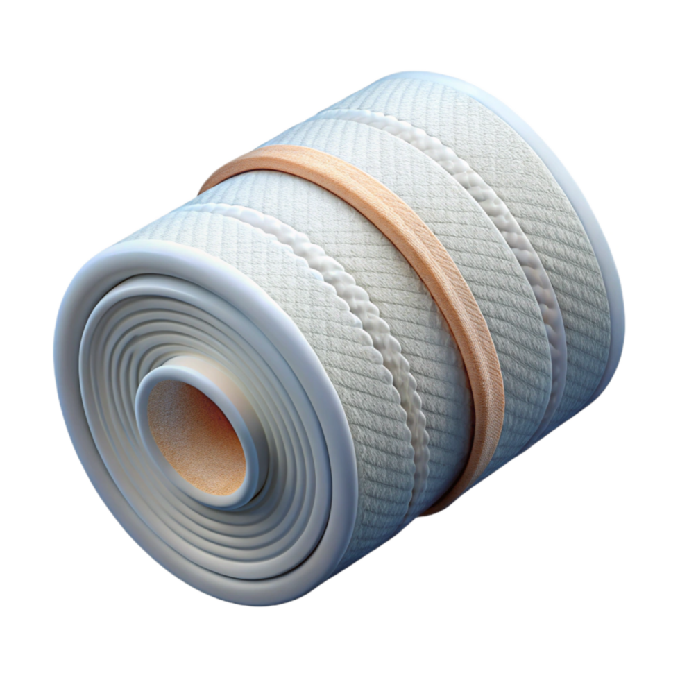 wonderful creative Bandage Roll White Gauze Transparent Background high quality png