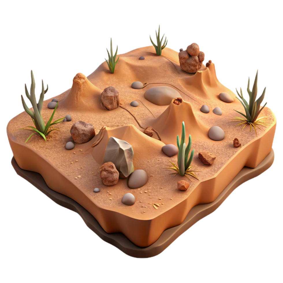 magnificent traditional Barren Landscape Isolated Element Desolate Terrain high resolution png