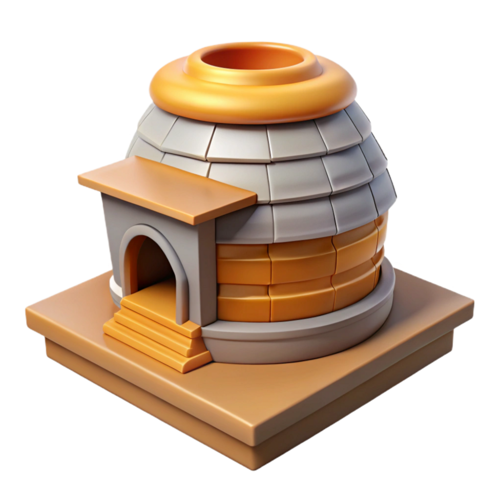 extraordinary artistic Beehive on Rooftop Isolated Urban Beekeeping detailed png