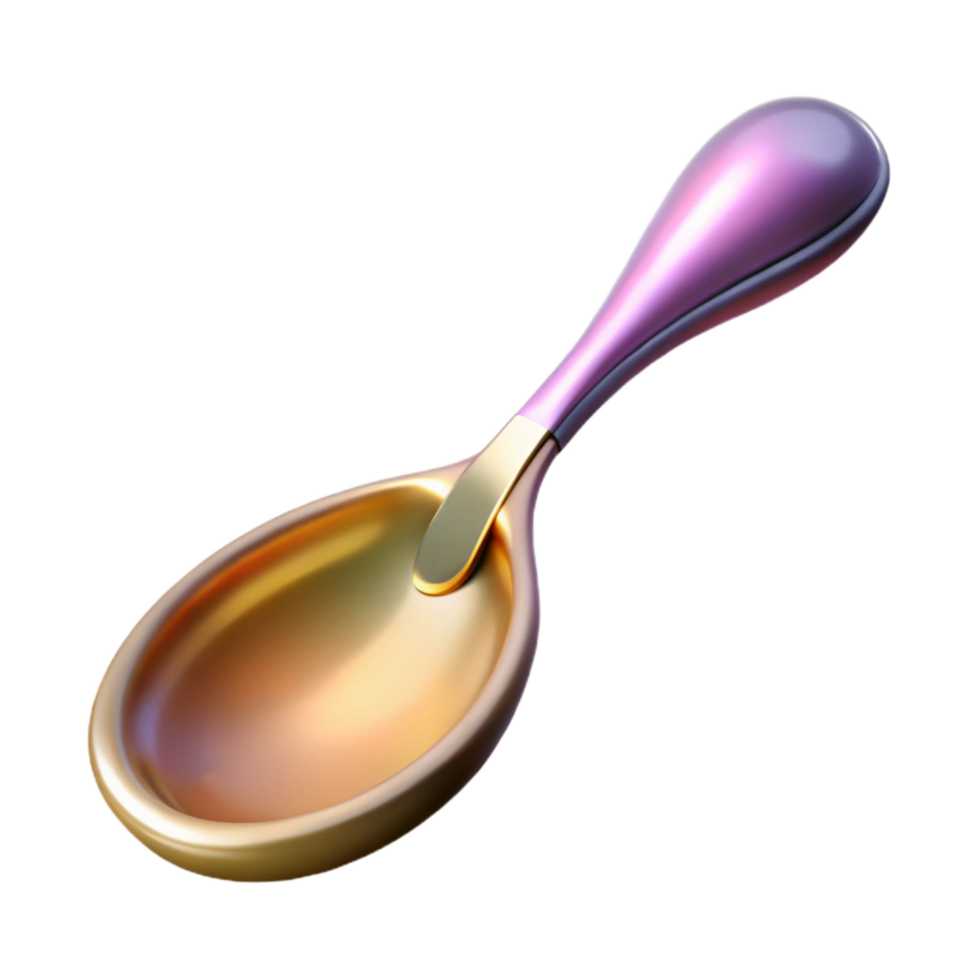elegant abstract Bent Spoon Time Distortion Effect Isolated exclusive png