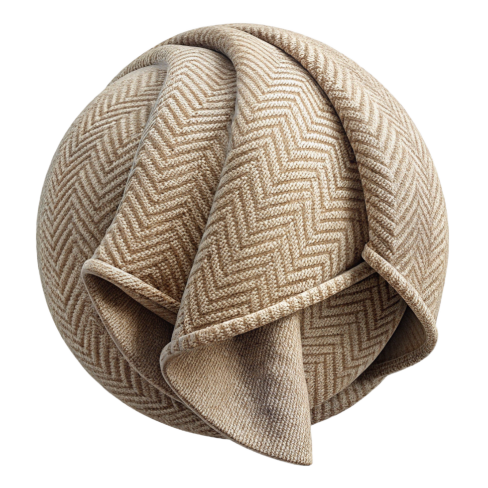 wonderful artistic Beige Tweed Fabric Herringbone Pattern Transparent Background original png