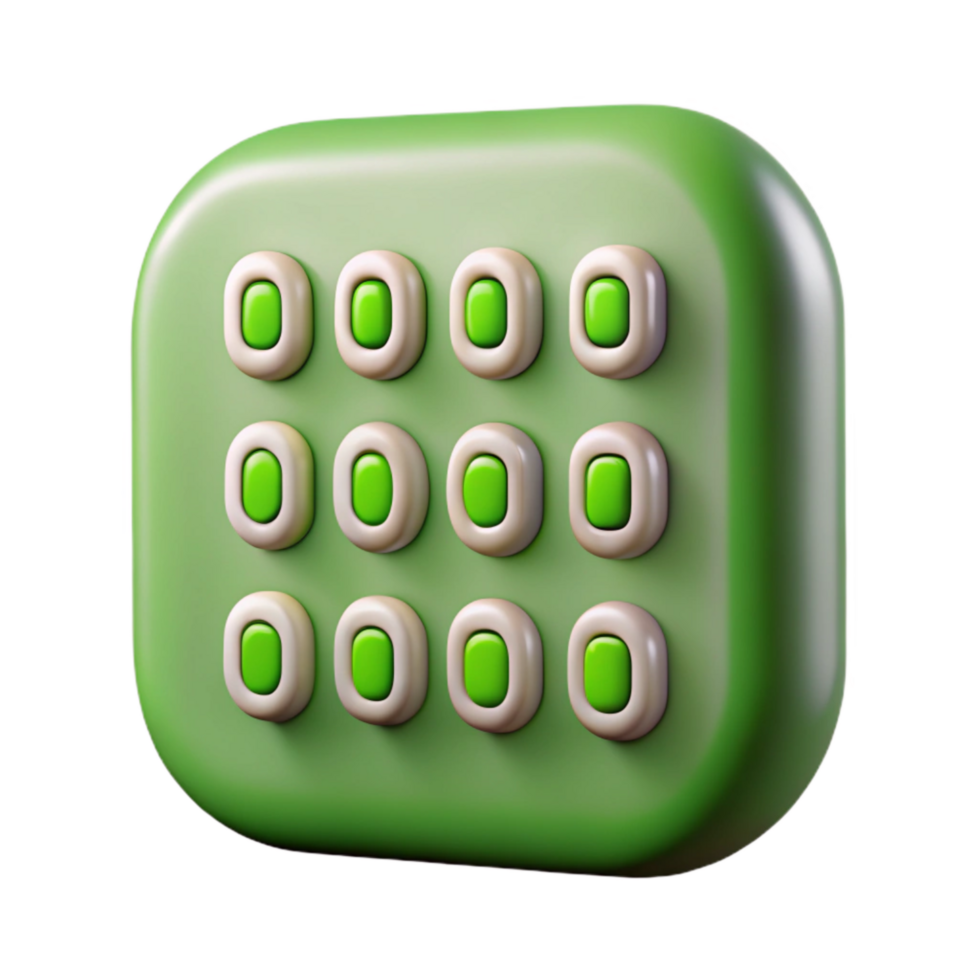 vibrant contemporary Binary Code Matrix with Green Digits Cutout authentic png