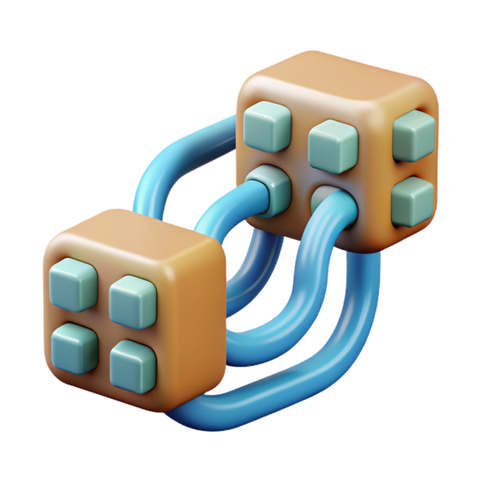 impressive contemporary Binary Code Stream with Data Blocks Isolated Element 4K png