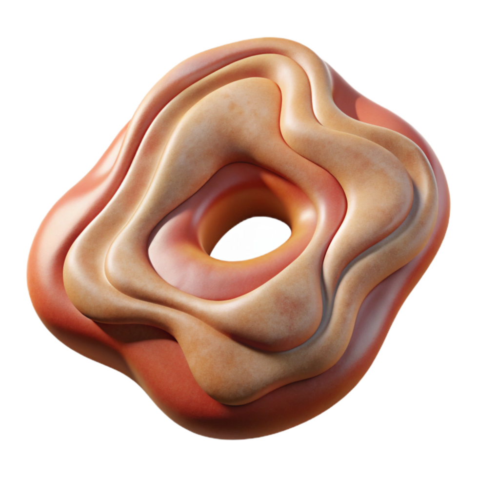 beautiful abstract Bio Art Texture Close Up View Isolated on Transparent Background high resolution png