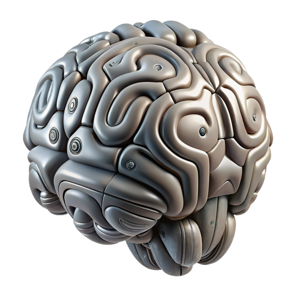 extraordinary creative Bio Cybernetic Brain Complex Structure Cutout high resolution png