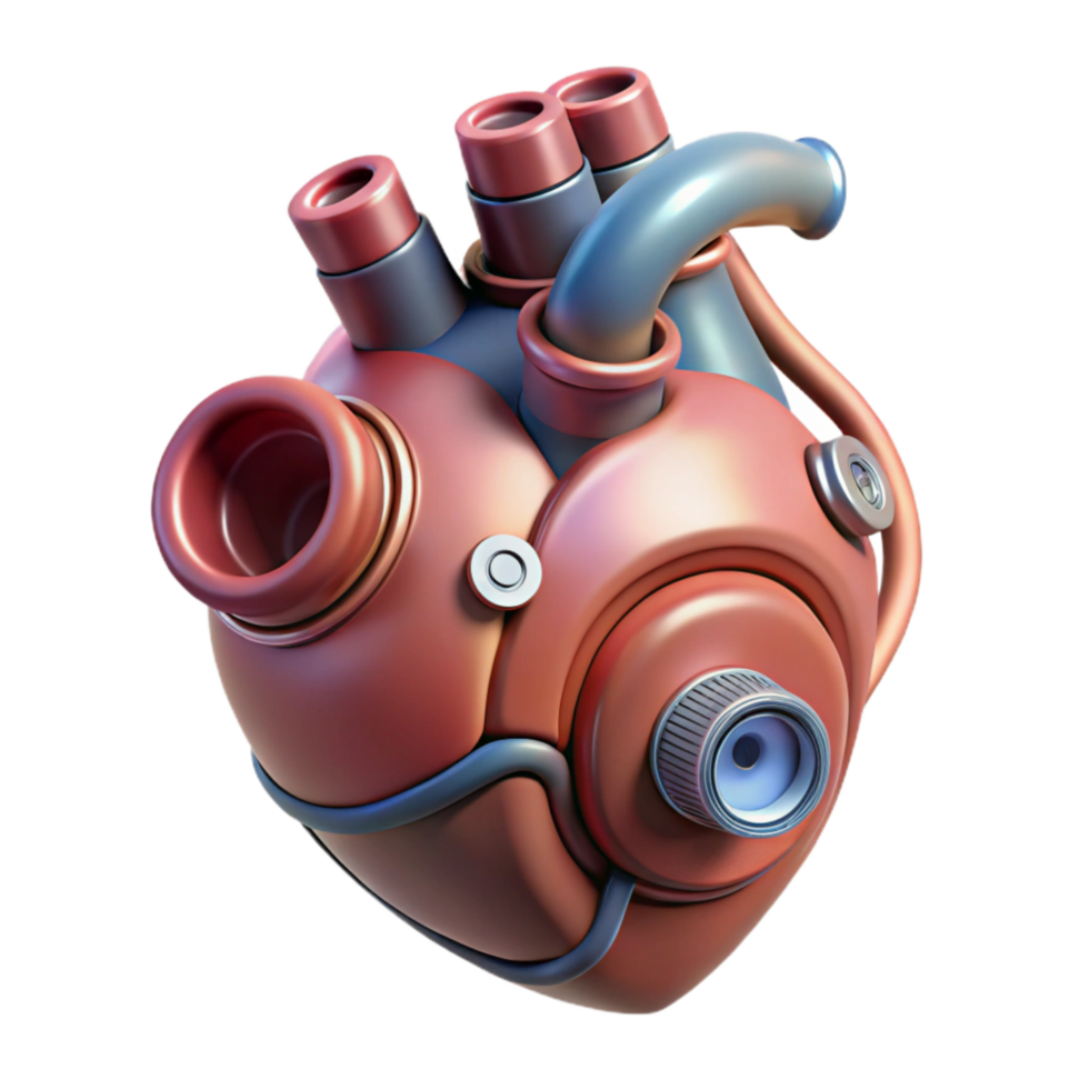 extraordinary minimalist Bio Cybernetic Heart Artificial Valves Cutout original png