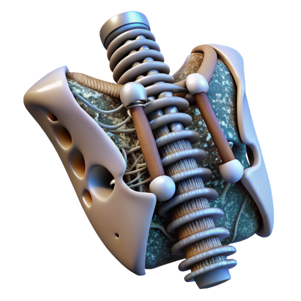 impressive rustic Bio Cybernetic Implant X Ray View Cutout exclusive png