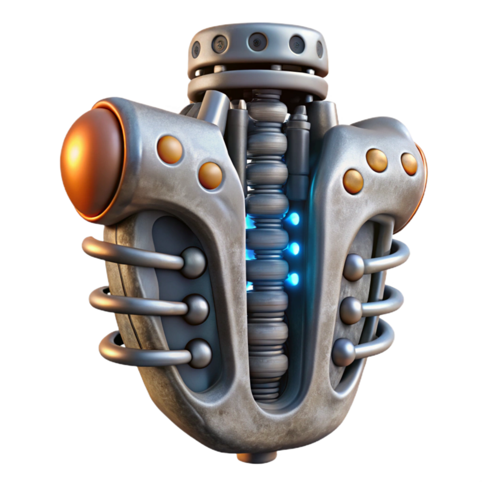 elegant vintage Bio Cybernetic Implant X Ray View Cutout premium png