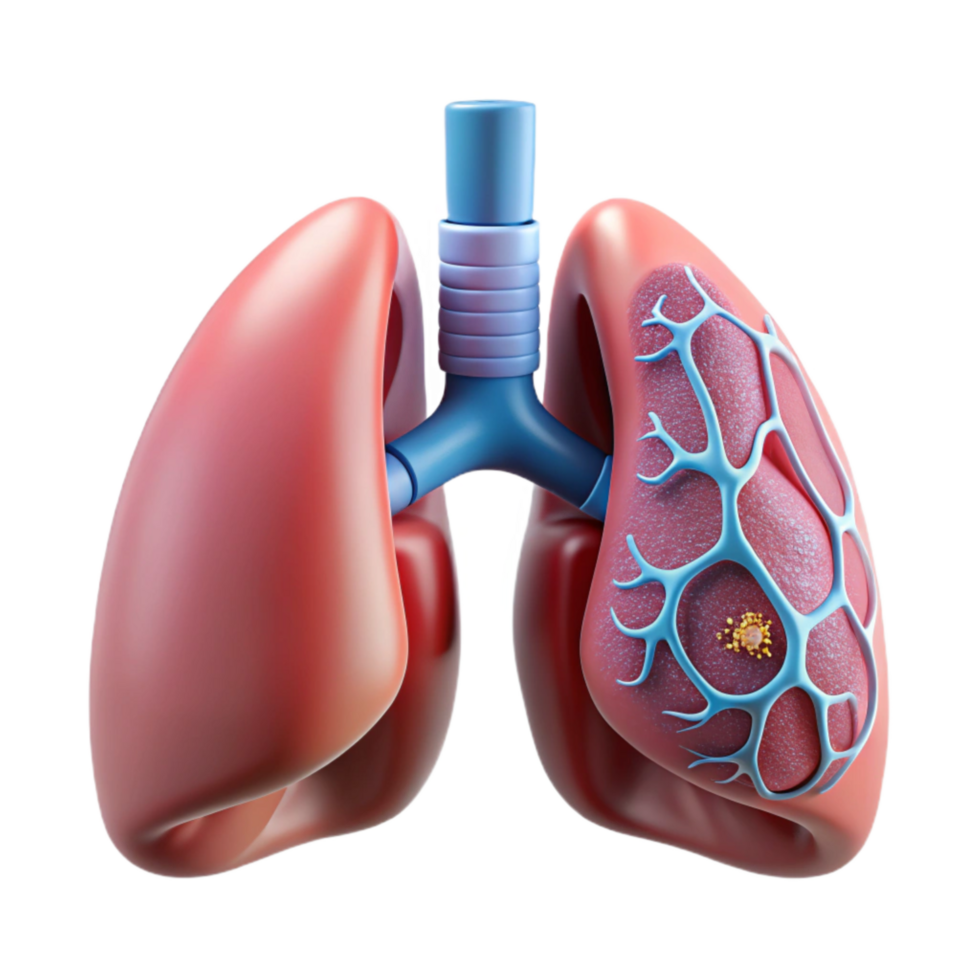 magnificent rustic Bio Cybernetic Lung Respiratory System Transparent Background professional png