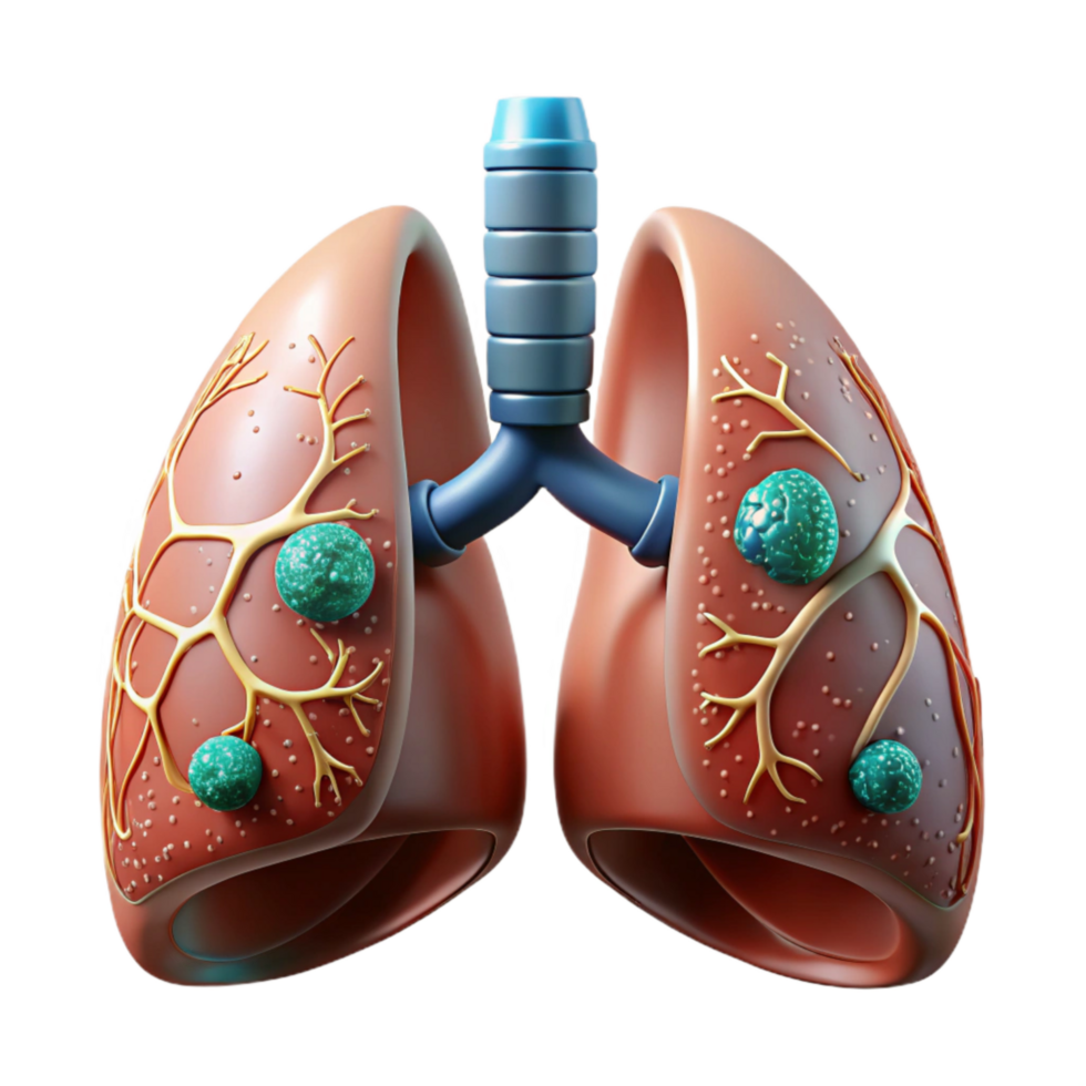 elegant traditional Bio Cybernetic Lung Respiratory System Transparent Background original png
