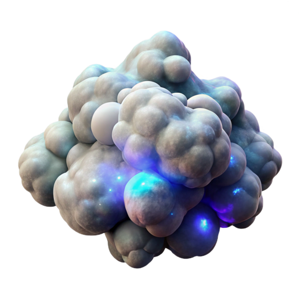 extraordinary classic Bio Cybernetic Nebula Gaseous Clouds Isolated detailed png