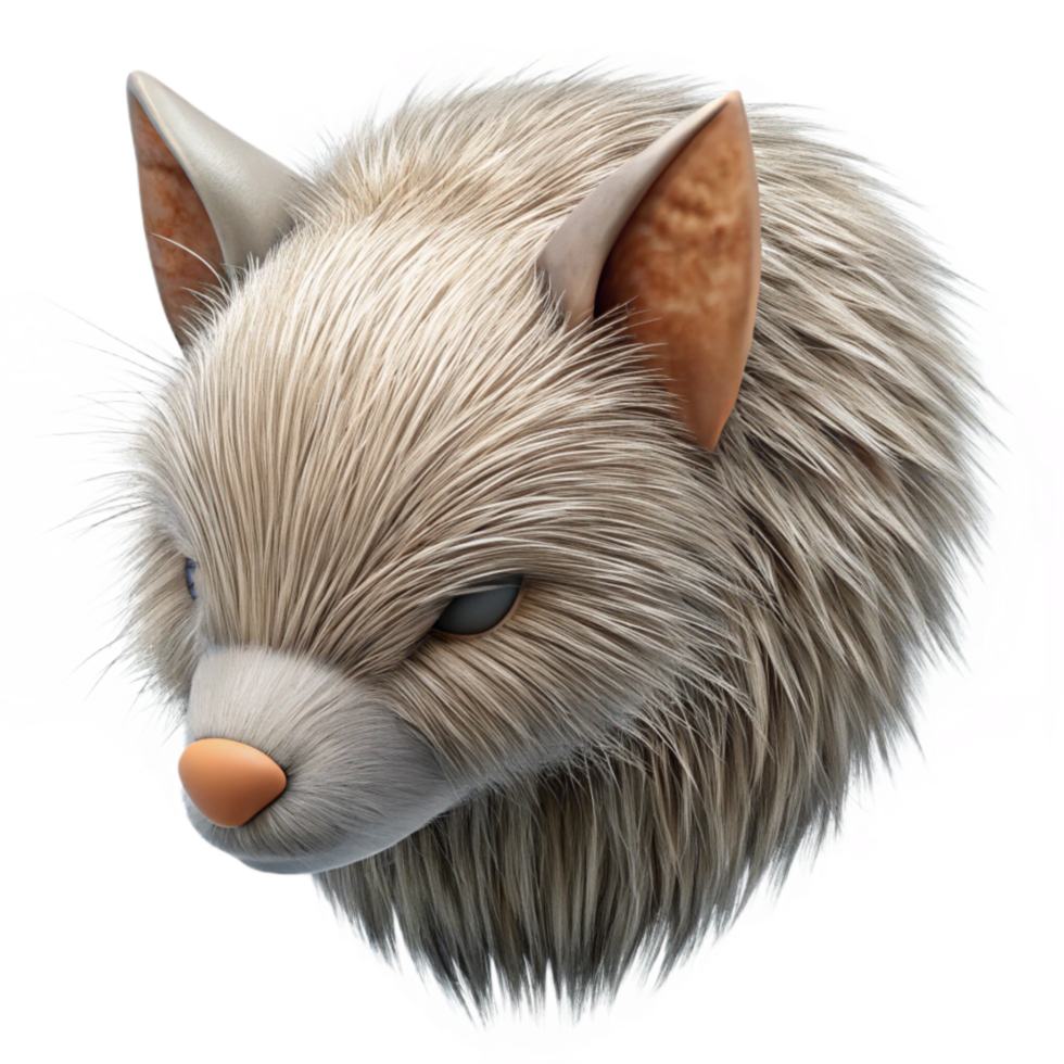 elegant traditional Bio Cybernetic Mammal Fur Texture Cutout high resolution png