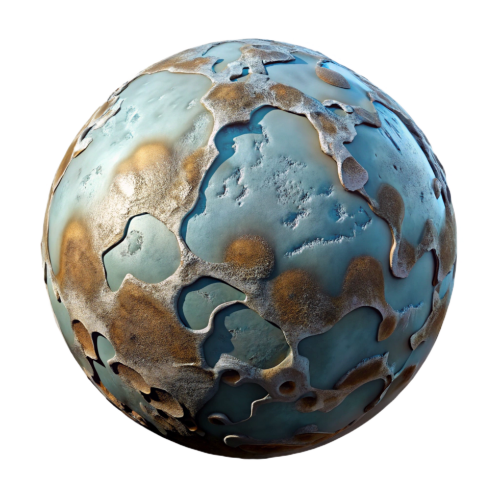 elegant abstract Bio Cybernetic Planet Surface Detail Cutout 4K png